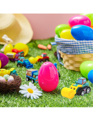 12 Huevos de Pascua con Vehículos Retroceso Shantou 8 cm