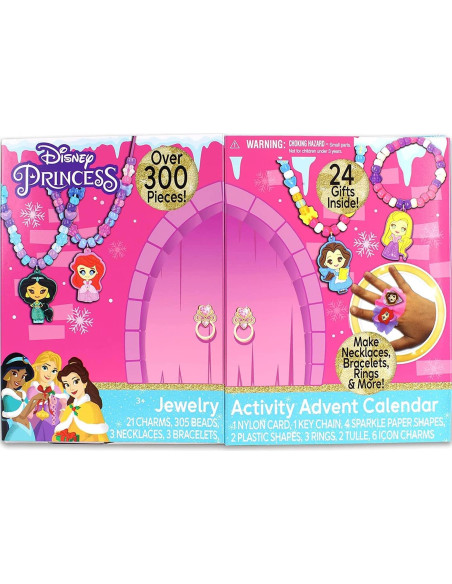 Calendario de Adviento DIY Joyería Princesas Disney 12 Piezas Calendario de Adviento DIY Joyería Princesas Disney 12 Piezas