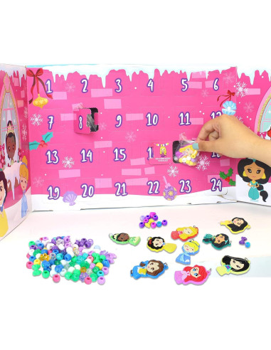 Calendario de Adviento DIY Joyería Princesas Disney 12 Piezas