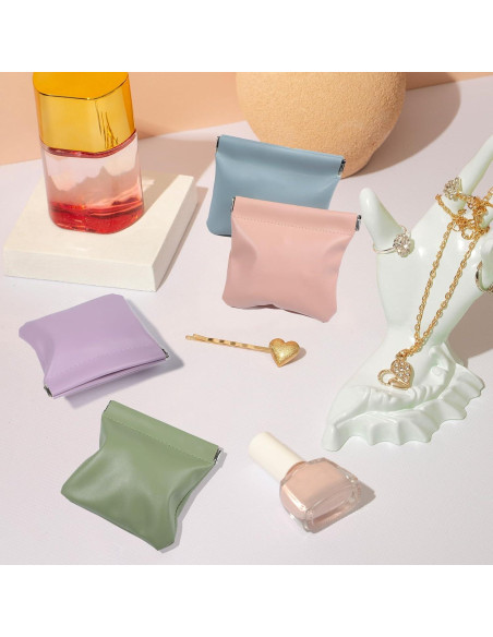 Bolsa Cosmética Squeeze Top ISKYBOB 4 Pcs Organizador Mini Bolsa Cosmética Squeeze Top ISKYBOB 4 Pcs Organizador Mini