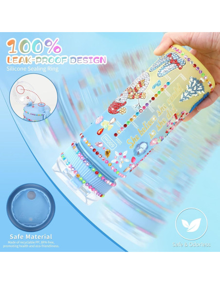 Kit de Botellas de Agua DIY PERRYHOME Congelado 600ml Kit de Botellas de Agua DIY PERRYHOME Congelado 600ml