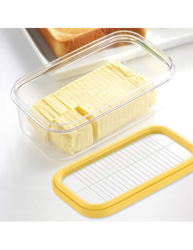 Contenedor de Mantequilla AUMACHEN Rectangular con Cortador 17x10 cm