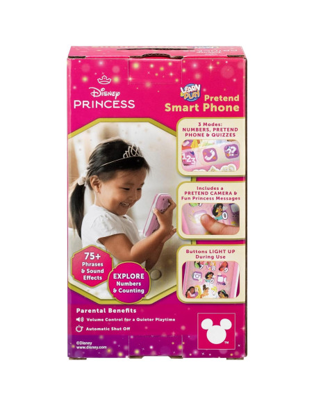 Teléfono de Juguete eKids Princesa Disney para Niños 3-6 Años Teléfono de Juguete eKids Princesa Disney para Niños 3-6 Años