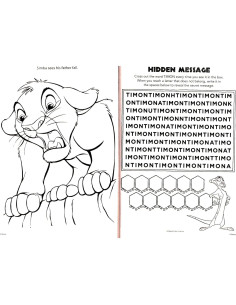 Libro Gigante para Colorear Disney El Rey León 200 Páginas 2