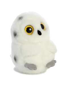 Peluche Redondo Aurora Búho Rolly Pet 12.7 cm Blanco