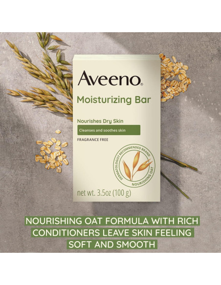 Barra Hidratante Aveeno 100 g para Piel Seca (Pack de 2) Barra Hidratante Aveeno 100 g para Piel Seca (Pack de 2)