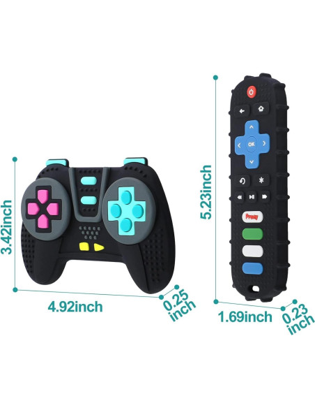 Juguetes de Masticar PRONY Control Remoto y Gamepad Silicona Juguetes de Masticar PRONY Control Remoto y Gamepad Silicona