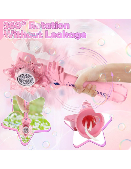Máquina de Burbujas Gretex Rosa con Luz y Música para Niñas Máquina de Burbujas Gretex Rosa con Luz y Música para Niñas
