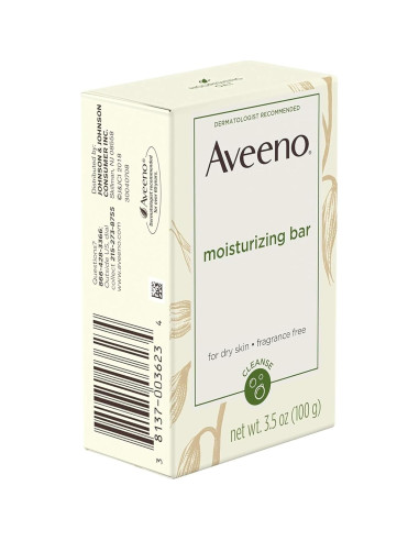 Barra Hidratante Aveeno 100 g para Piel Seca (Pack de 2)