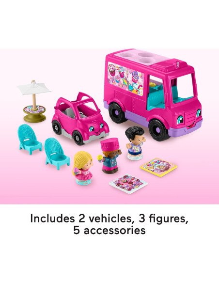 Camión de Cupcakes Musical Fisher-Price Little People 9 Piezas Camión de Cupcakes Musical Fisher-Price Little People 9 Piezas