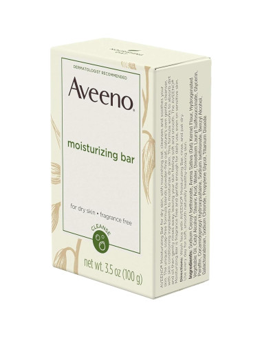 Barra Hidratante Aveeno 100 g para Piel Seca (Pack de 2)