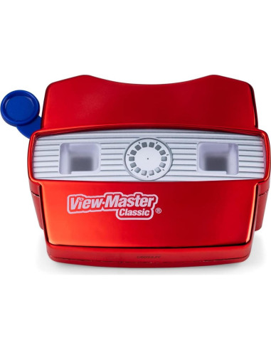 View Master Clásico Basic Fun - Visor Metálico con 5 Discos 3D