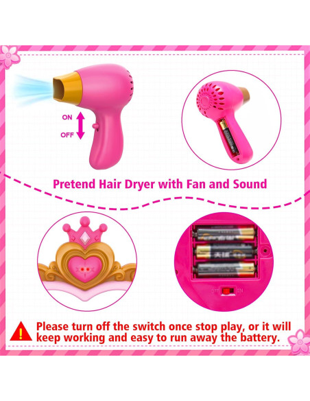 Conjunto de Maquillaje Rosa AugToy con Espejo y Música 2-5 Años Conjunto de Maquillaje Rosa AugToy con Espejo y Música 2-5 Años
