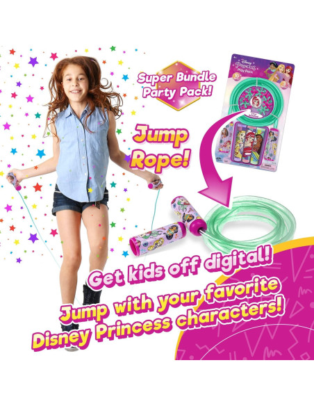 Conjunto de Juguetes Disney JA-RU - Cuerda de Saltar, Jacks y Tiza Conjunto de Juguetes Disney JA-RU - Cuerda de Saltar, Jacks y Tiza