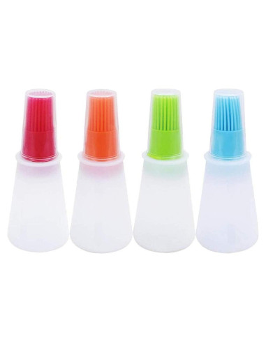 Cepillo de Silicona para Aceite JYYHSF 60ml Multicolor 4 PCS