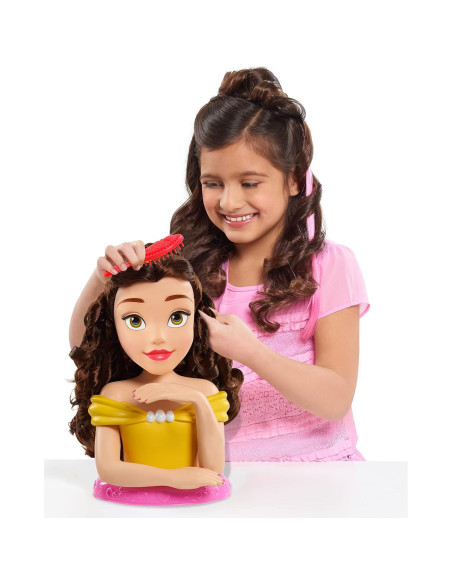 Cabeza de Estilo Deluxe Belle Disney Princess con 12 Accesorios Cabeza de Estilo Deluxe Belle Disney Princess con 12 Accesorios