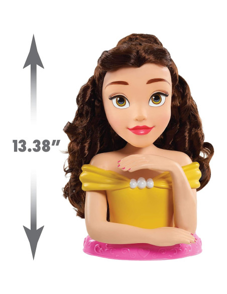 Cabeza de Estilo Deluxe Belle Disney Princess con 12 Accesorios Cabeza de Estilo Deluxe Belle Disney Princess con 12 Accesorios
