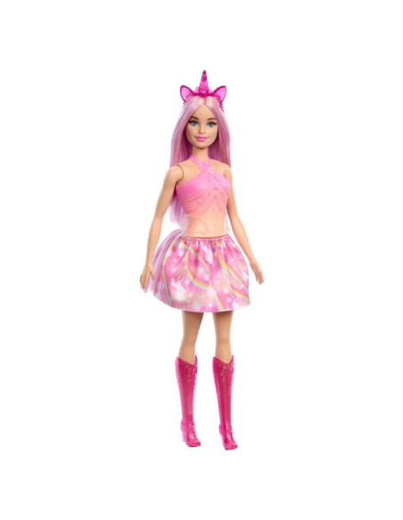 Muñeca Barbie Unicornio Rosa con Cabello Fantástico y Accesorios Muñeca Barbie Unicornio Rosa con Cabello Fantástico y Accesorios