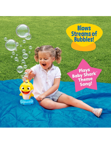 Máquina de Burbujas Musical Baby Shark Sin Derrames 591ml
