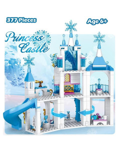Bloques de Construcción Castillo Princesa de Hielo 377 Piezas 2