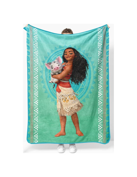 Manta de Peluche Disney Moana 116x152 cm Suave y Cálida Manta de Peluche Disney Moana 116x152 cm Suave y Cálida