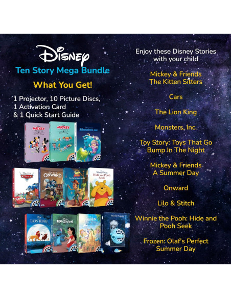 Moonlite Proyector de Cuentos Disney Mega Bundle 10 Libros Moonlite Proyector de Cuentos Disney Mega Bundle 10 Libros