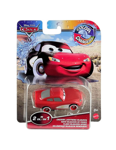 Coche Cambiador de Color Disney Pixar Cars McQueen 7.6cm