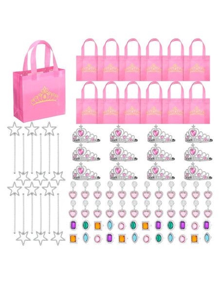Juego de Fiesta de Princesa Hungdao 72 Piezas con Accesorios Juego de Fiesta de Princesa Hungdao 72 Piezas con Accesorios