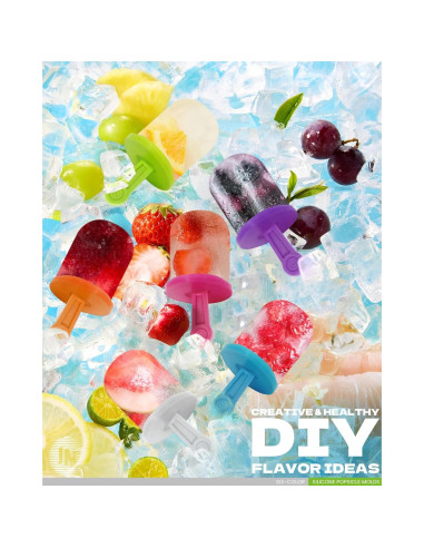 Molde de Popsicles de Silicona Quikobo con 6 Varitas Reutilizables