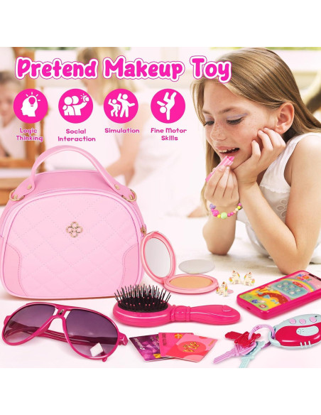 Bolso de Juego para Niñas Haootadiy Rosa 15x12.7cm Bolso de Juego para Niñas Haootadiy Rosa 15x12.7cm