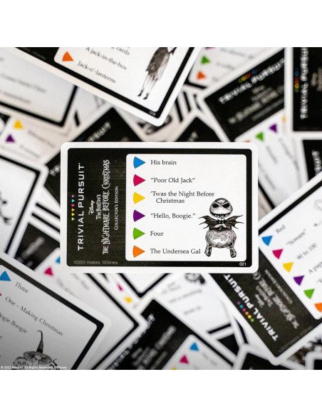 Trivial Pursuit Disney Tim Burton - The Nightmare Before Christmas - Juego de mesa de trivia con 420 preguntas Trivial Pursuit Disney Tim Burton - The Nightmare Before Christmas - Juego de mesa de trivia con 420 preguntas