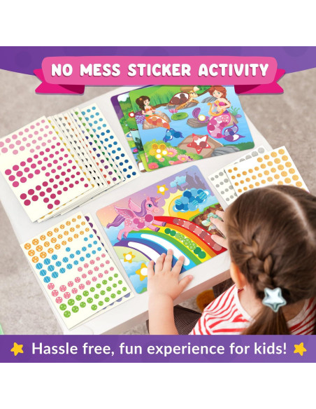 Kit de Arte Funcils con Stickers de Unicornio y Princesa - 8 Lienzos Kit de Arte Funcils con Stickers de Unicornio y Princesa - 8 Lienzos