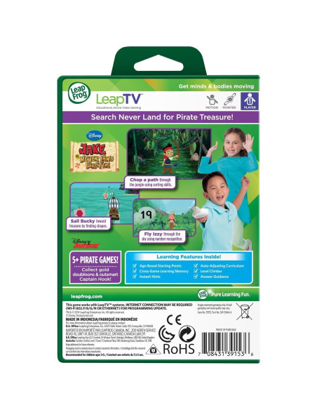Videojuego Educativo LeapFrog LeapTV Jake y los Piratas Videojuego Educativo LeapFrog LeapTV Jake y los Piratas