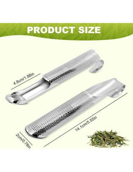Difusor de Té de Acero Inoxidable HISKI 2Pack - Infusor Creativo Difusor de Té de Acero Inoxidable HISKI 2Pack - Infusor Creativo