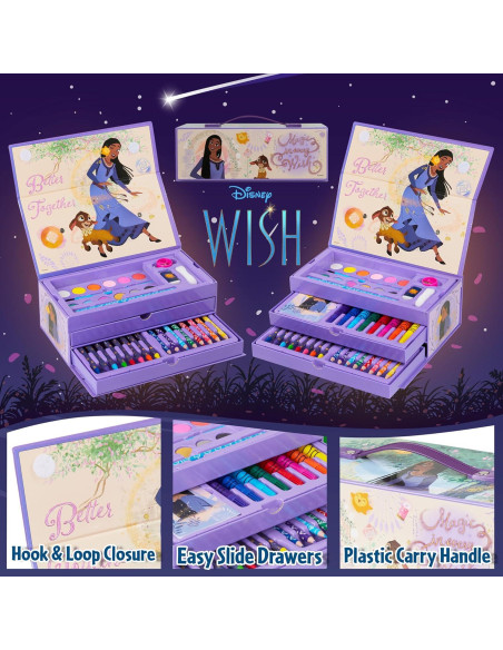 Conjunto de Pintura Disney para Niñas - 40 Piezas Multicolor Conjunto de Pintura Disney para Niñas - 40 Piezas Multicolor
