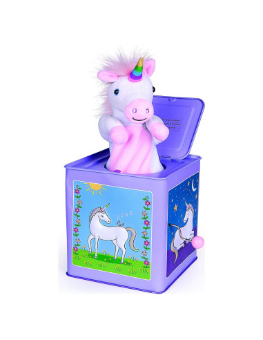 Juguete Jack in the Box Unicornio Jack Rabbit Creations