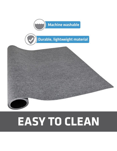 Alfombra Protectora XL Drymate 24x59 Gris Claro Antideslizante