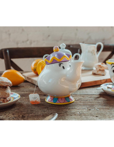 Juego de té Sra. Potts Disney La Bella y la Bestia 2 tazas Chip