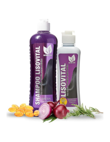 Liso Vital Duo Kit - Champú y Acondicionador Sin Enjuague 250ml