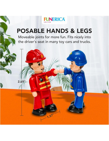 Figuras de Acción FUNERICA - Ayudantes de la Comunidad (4 Pcs)