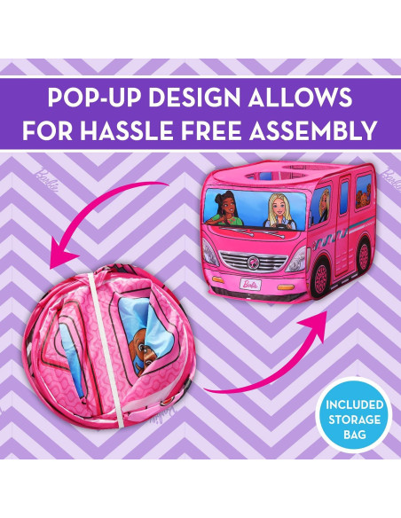 Carpa de Juego Pop Up Barbie Camper 109x69cm - Sunny Days Carpa de Juego Pop Up Barbie Camper 109x69cm - Sunny Days