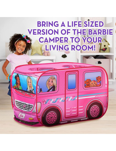 Carpa de Juego Pop Up Barbie Camper 109x69cm - Sunny Days Carpa de Juego Pop Up Barbie Camper 109x69cm - Sunny Days