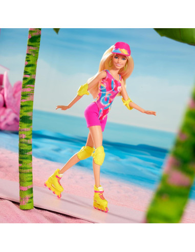 Muñeca Barbie Patinadora Margot Robbie - Atuendo Neón HRB04