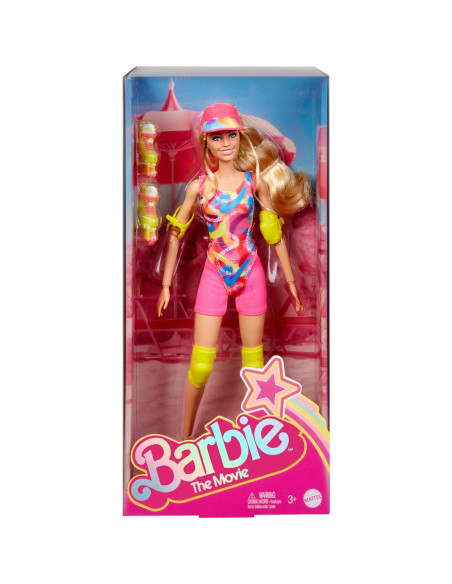 Muñeca Barbie Patinadora Margot Robbie - Atuendo Neón HRB04 Muñeca Barbie Patinadora Margot Robbie - Atuendo Neón HRB04