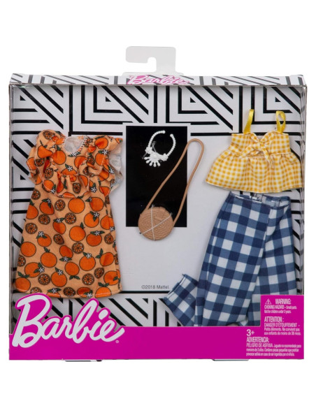 Ropa de Muñeca Barbie - 2 Conjuntos con Vestido y Top Ropa de Muñeca Barbie - 2 Conjuntos con Vestido y Top