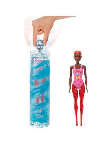 Barbie Color Reveal Glitter! Muñeca Intercambio de Cabello 25 Sorpresas