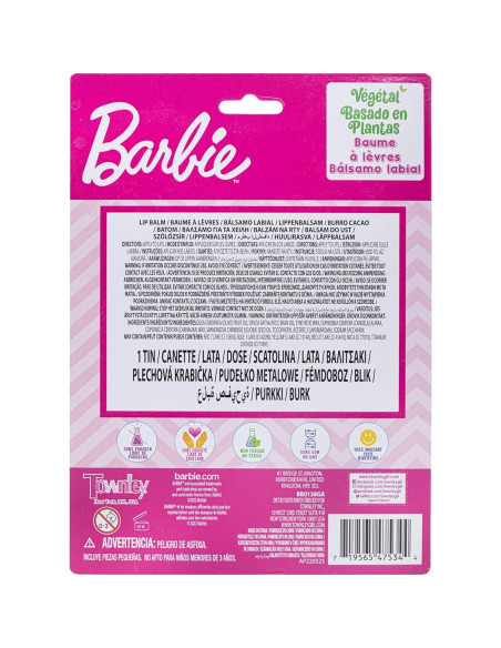 Set de Maquillaje Infantil Barbie - 4 Balsamos Labiales Naturales Set de Maquillaje Infantil Barbie - 4 Balsamos Labiales Naturales