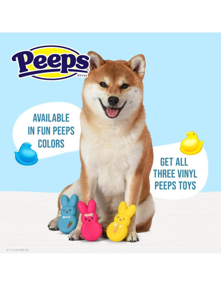 Juguetes para Perros Peeps 3 Piezas Conejos Vinilo 10 cm Juguetes para Perros Peeps 3 Piezas Conejos Vinilo 10 cm