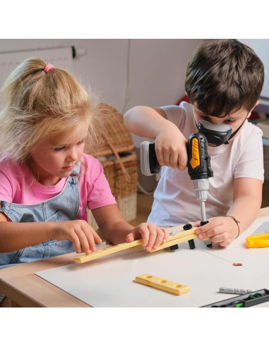 Juego de Herramientas para Niños TOMLEON con Maletín 0.68kg