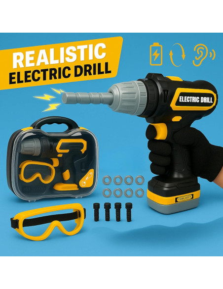 Juego de Herramientas para Niños TOMLEON con Maletín 0.68kg Juego de Herramientas para Niños TOMLEON con Maletín 0.68kg